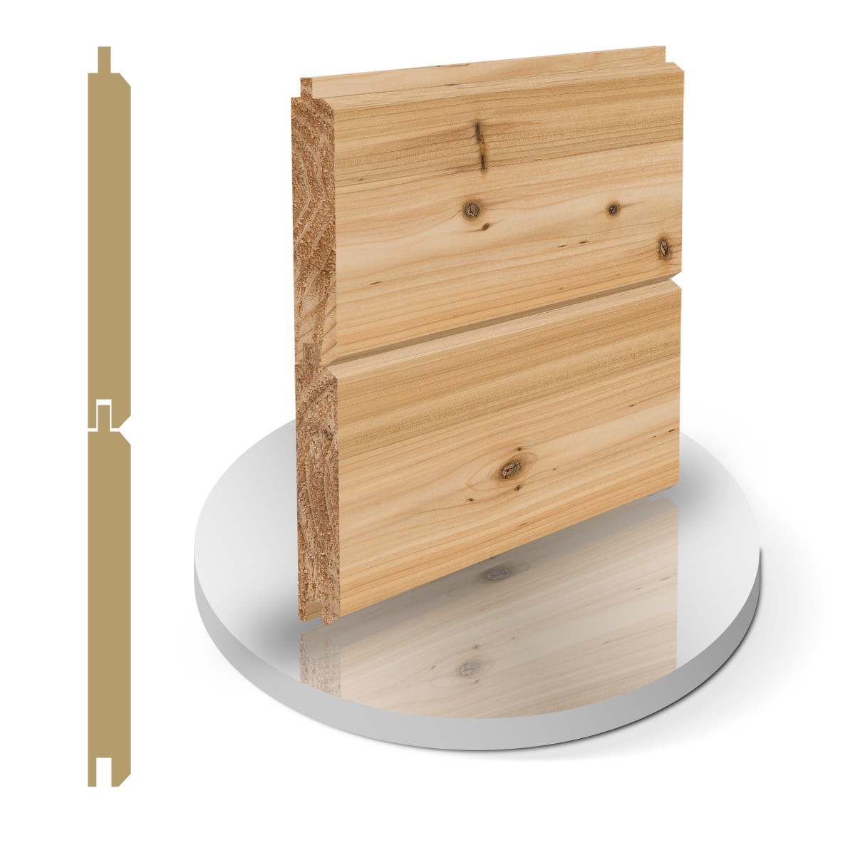 STK (Sound tight knot) Western Red Cedar Cladding Canadian Softwood