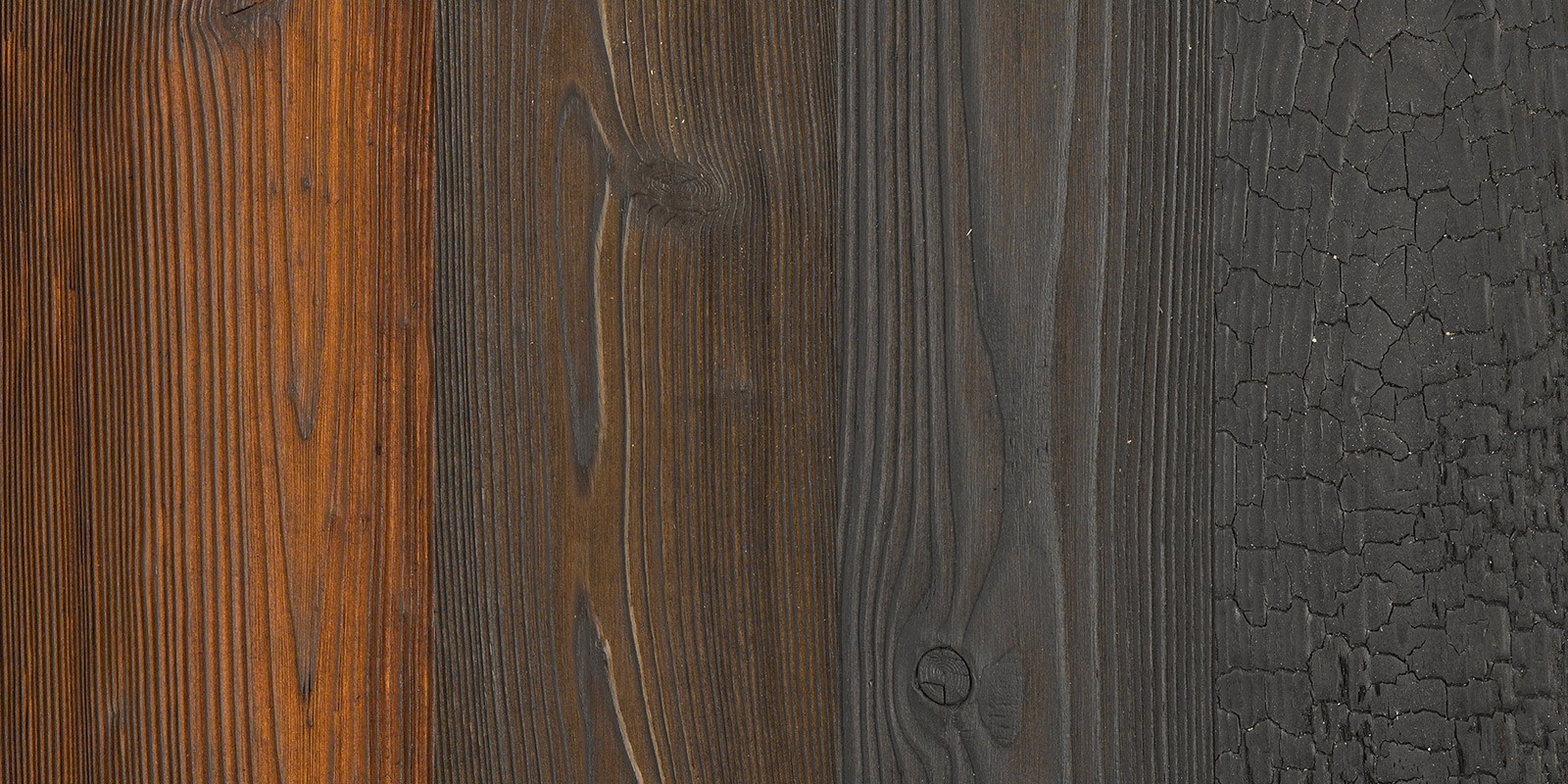 Charred Siberian Larch Cladding